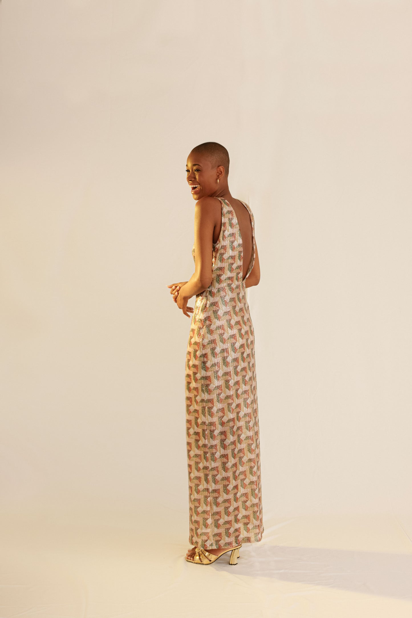 Salted Honey Long Sequins Dress